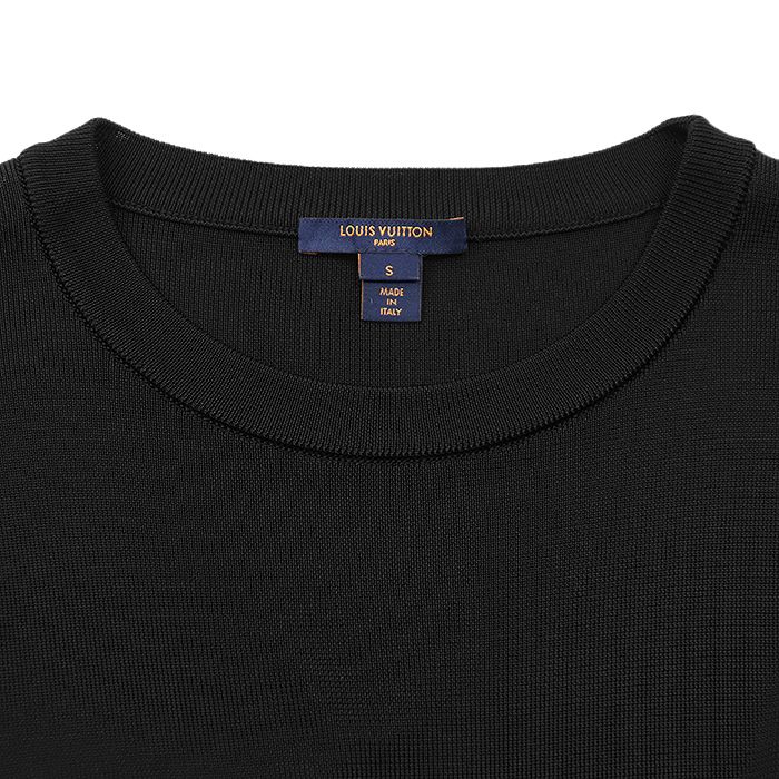 ルイヴィトン　2020AW ワンピース LVロゴ入り　Sサイズ 極美品】LOUIS VUITTON ルイ・ヴィトン ニットワンピース 2020AW