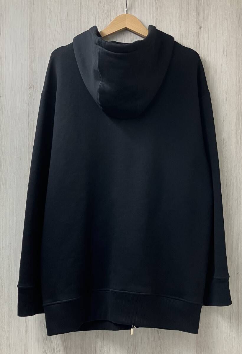 S Max Mara エス マックスマーラ 裏起毛ジップアップパーカー サイズL ブラック