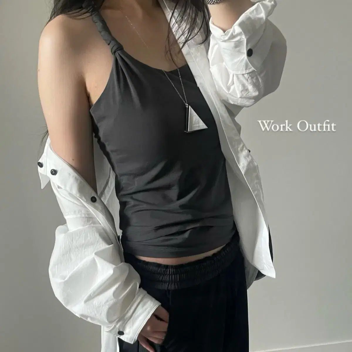 jabhua ルーム 잡화ルーム 白 シャツ 으음キー임 THE ILMA