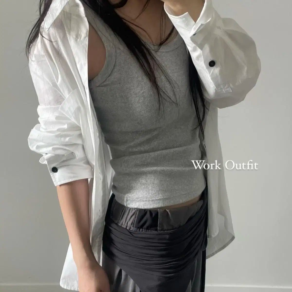 jabhua ルーム 잡화ルーム 白 シャツ 으음キー임 THE ILMA