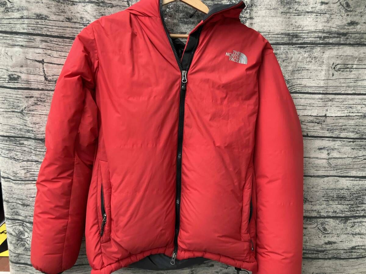 THE NORTH FACE ND18001 RED ダウンジャケット サイズS 汚れ有