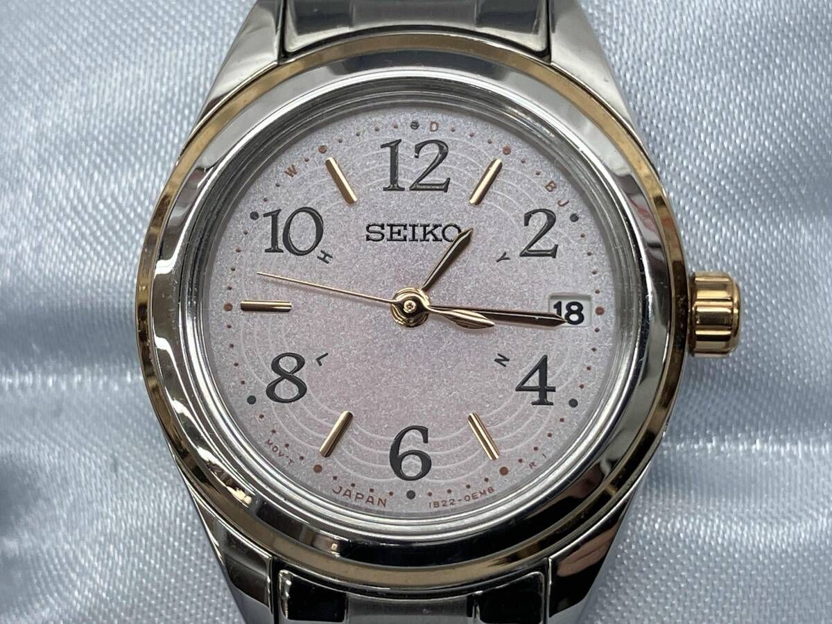 SEIKO セイコー SELECTION 1B22-0CD0 電波ソーラー 時計 腕時計