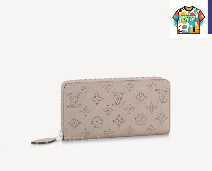 今日 Louis Vuitton ルイヴィトン クラシックジッパーウォレットシリーズ 柔らかいマヒナパンチング小牛皮を採用