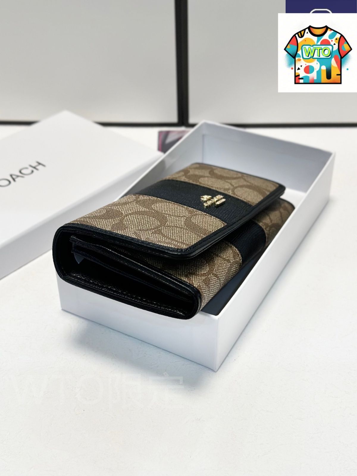  今日 Coach コーチ クラシックシリーズ オリジナル牛皮を採用し精巧な仕上げに優れる 財布 キッズファッション小物