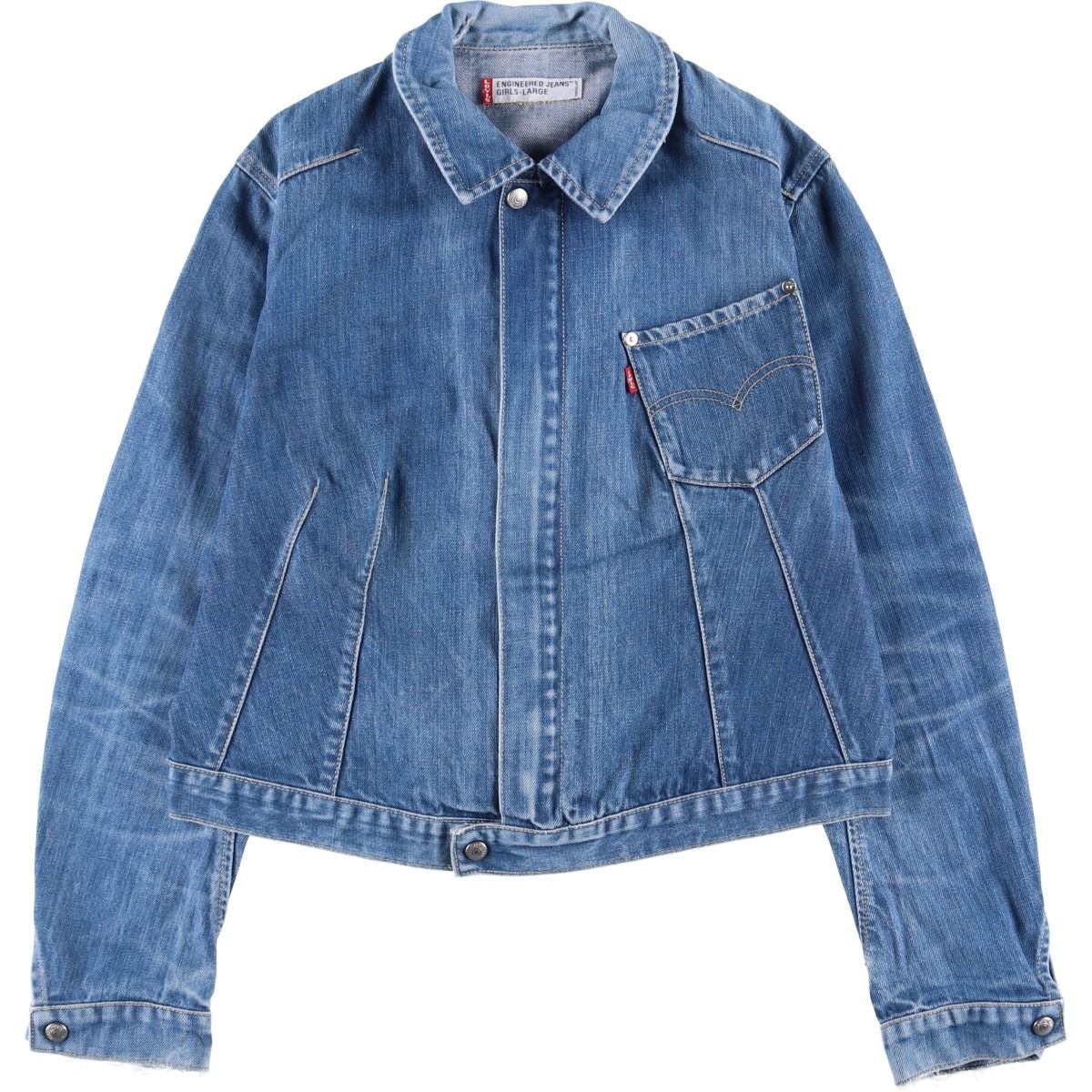 古着 リーバイス Levi s ENGINEERED エンジニアード ユーロモデル デニムジップアップジャケット レディースL相当 eaa600470