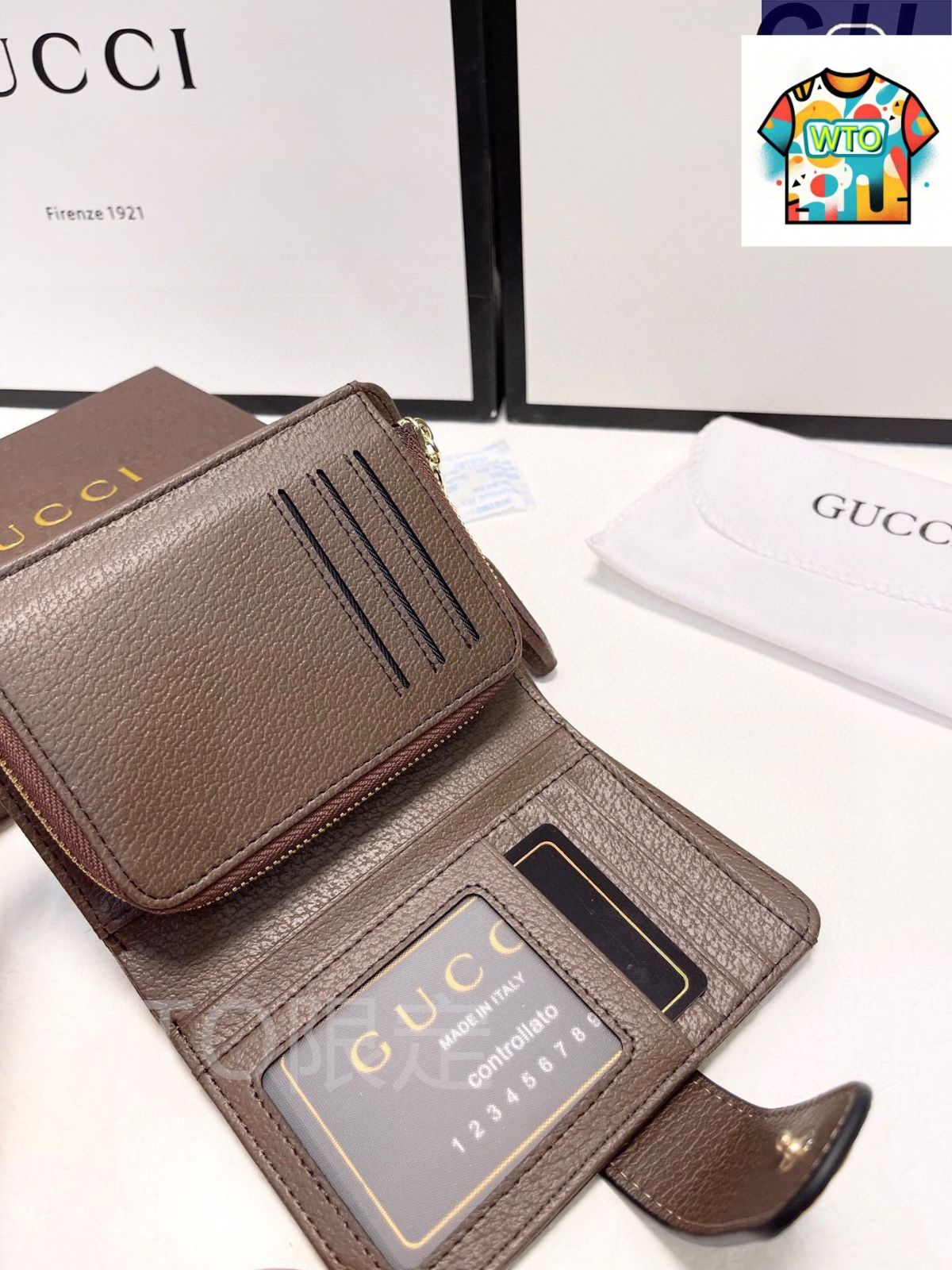 クラシック三つ折りシリーズ 輸入PVC×牛皮素材で質感に優れ実用的でファッショナブル