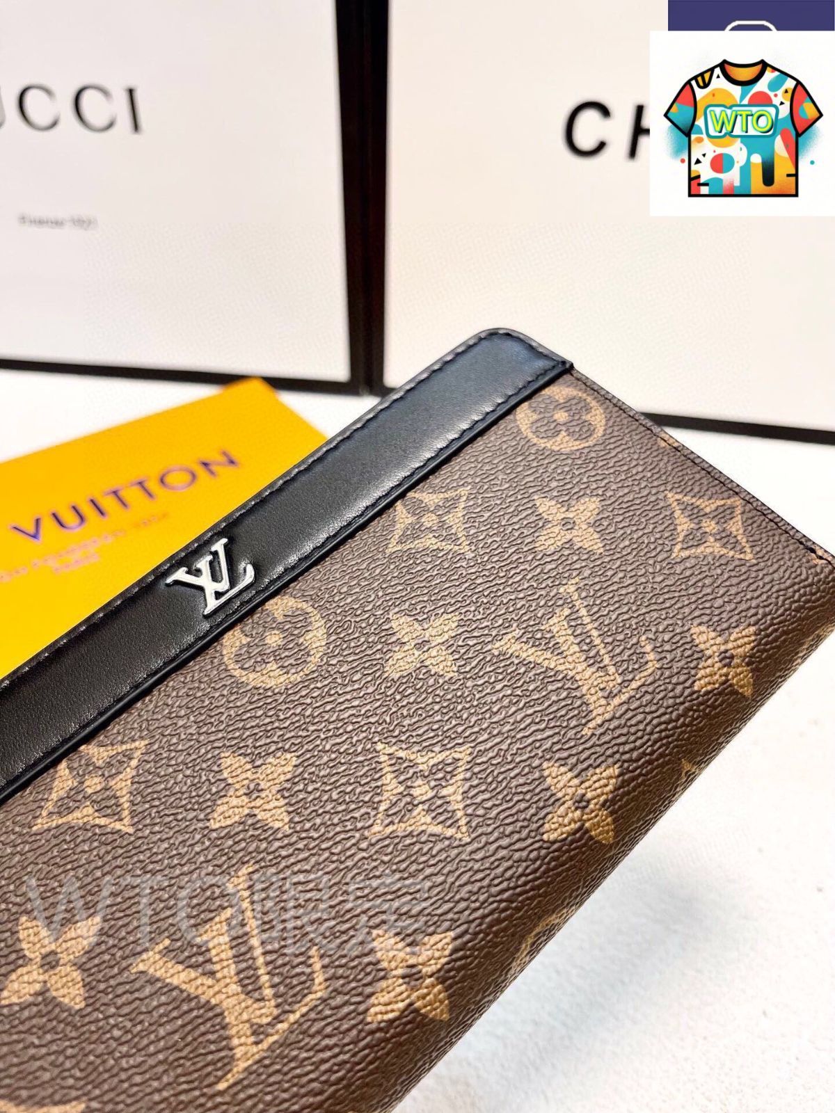 今日 Louis Vuitton ルイ ヴィトン 新モデル男士ハンドバッグ オリジナル頭層牛皮使用 多カードスロット大容量-WTO輸入2