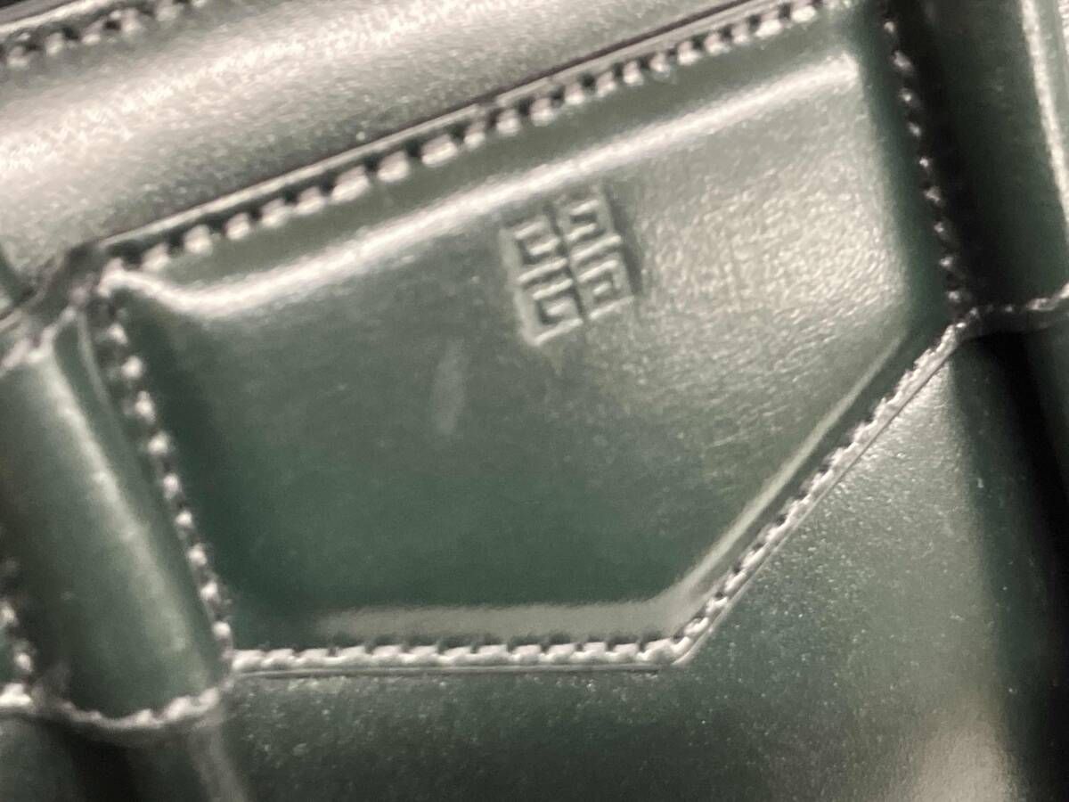  アンティゴナロック ミニボックス レザー ショルダーバッグ ジバンシイ 2 way ハンドバッグ グリーン その他 小物