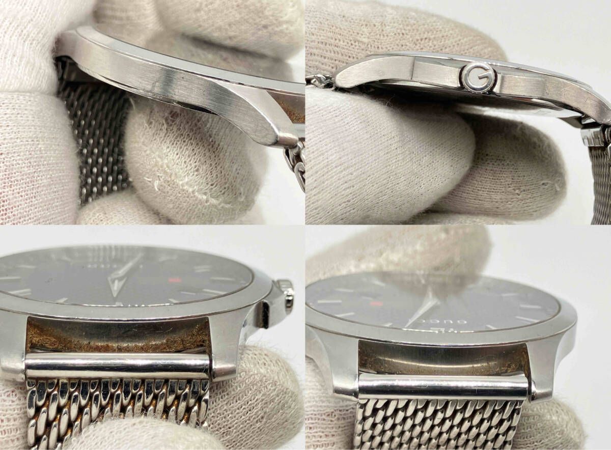 GUCCI Gタイムレス 126.3 メンズ クォーツ 文字盤ブラック アナログ