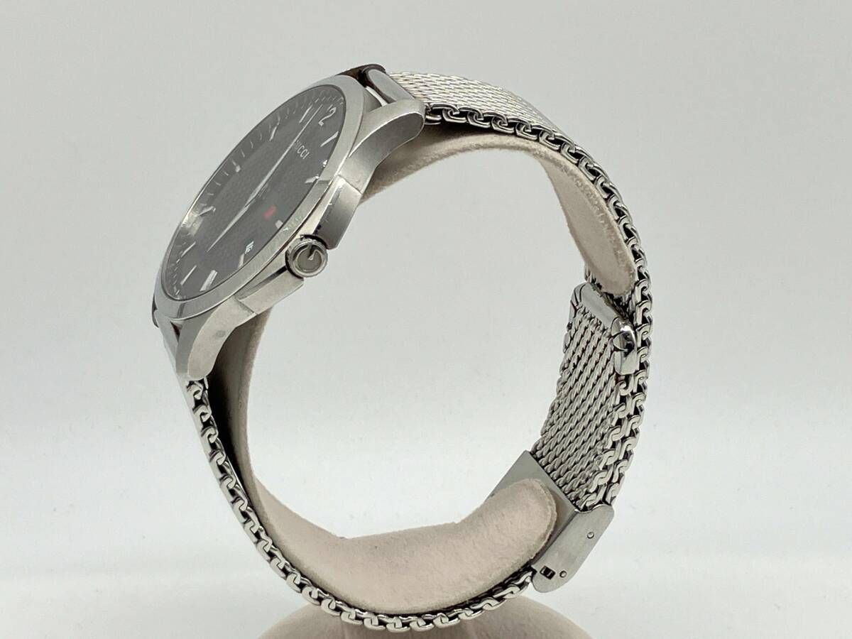 GUCCI Gタイムレス 126.3 メンズ クォーツ 文字盤ブラック アナログ