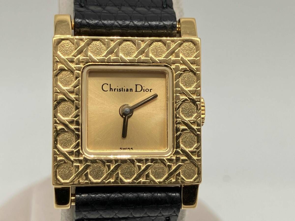 Christian Dior PARIS D60-159 レディース クォーツ 文字盤ゴールド アナログ