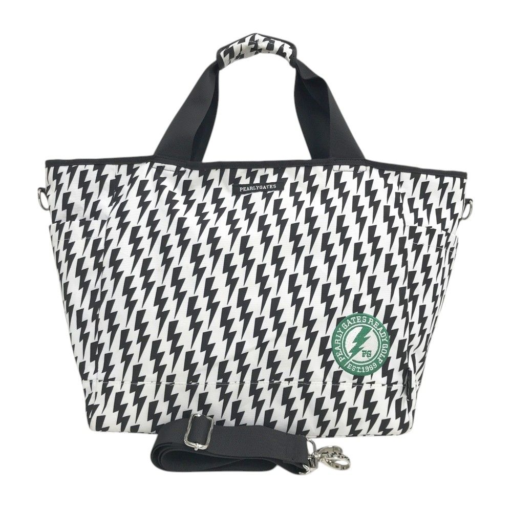 PEARLY GATES パーリーゲイツ 2WAY トートバッグ 総柄 ホワイト系 240101549942 ゴルフウェア ストスト