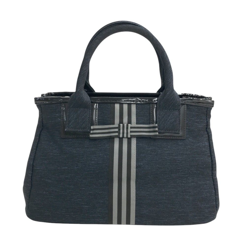LANVIN SPORT ランバン スポール デニム風 りぼん付きカートバッグ