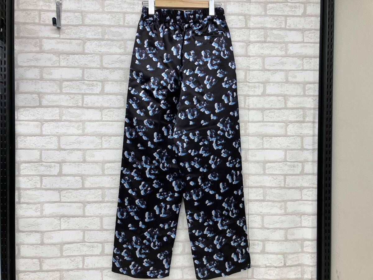 TELMA RERAX PANTS テルマ ロングパンツ 総柄 アセテート ゴムウエスト ドロスト レディース サイズ34 状態要