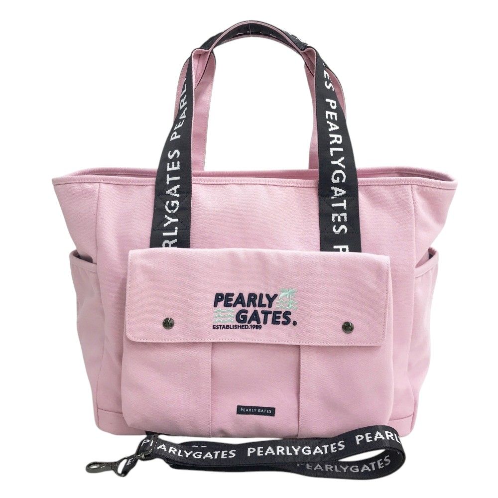 PEARLY GATES パーリーゲイツ モデル 2way ロッカーバッグ トートバッグ ピンク系 240101563828 ゴルフウェア ストスト