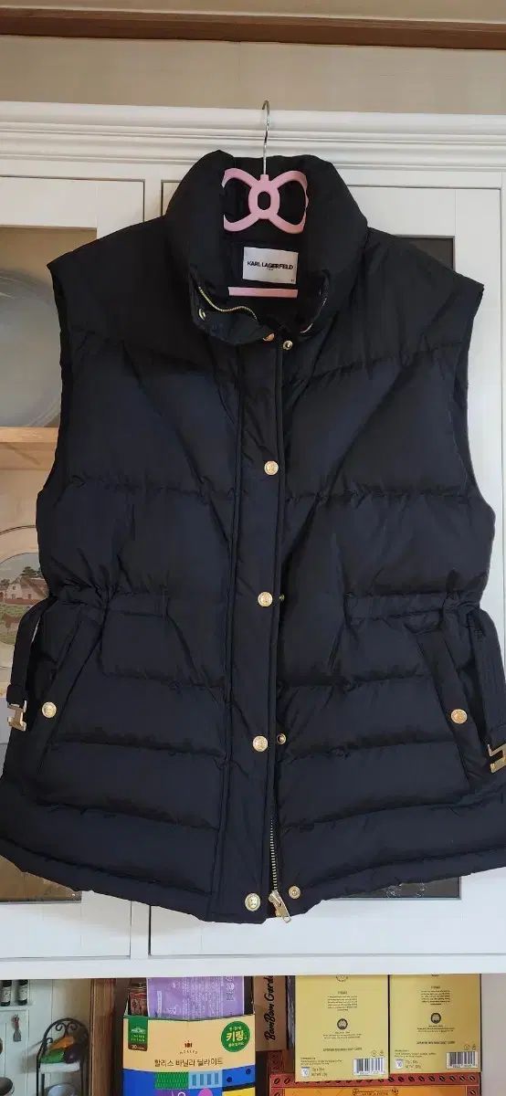 カールラガーフェルド ブラック グース ダウン ベスト 55 66 ルーズフィット