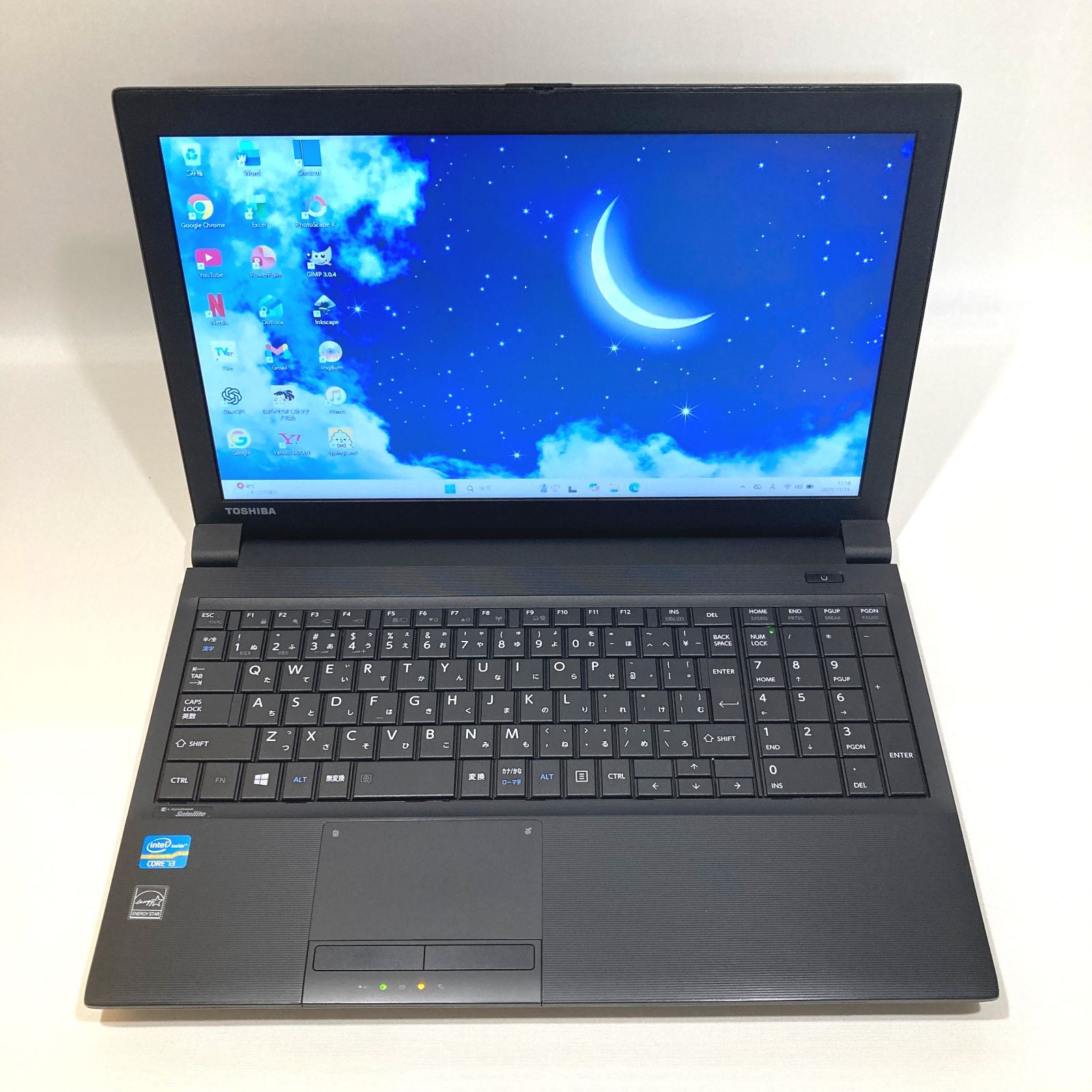 向 快適i 3 DVD オフィス 黒 ノートパソコン T 381-3