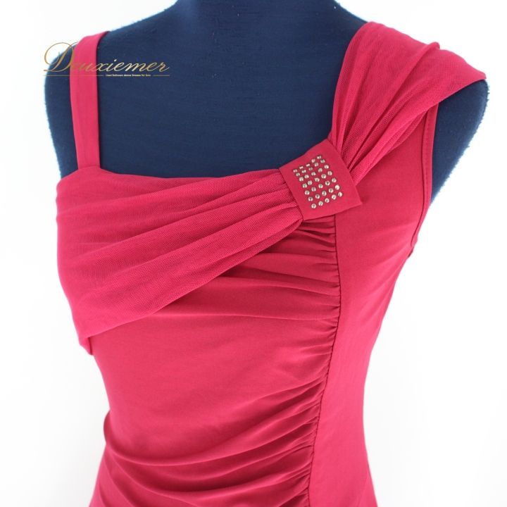 社交ダンス 衣装 ドレス ワンピース パーティ衣装 女性用 レディース オールシーズン Leirena レイリーナ ピンク系 マゼンダピンク スリム 通気性 ファスナー 伸縮性 おしゃれ フェミニン パーティー用 ダンスイベント