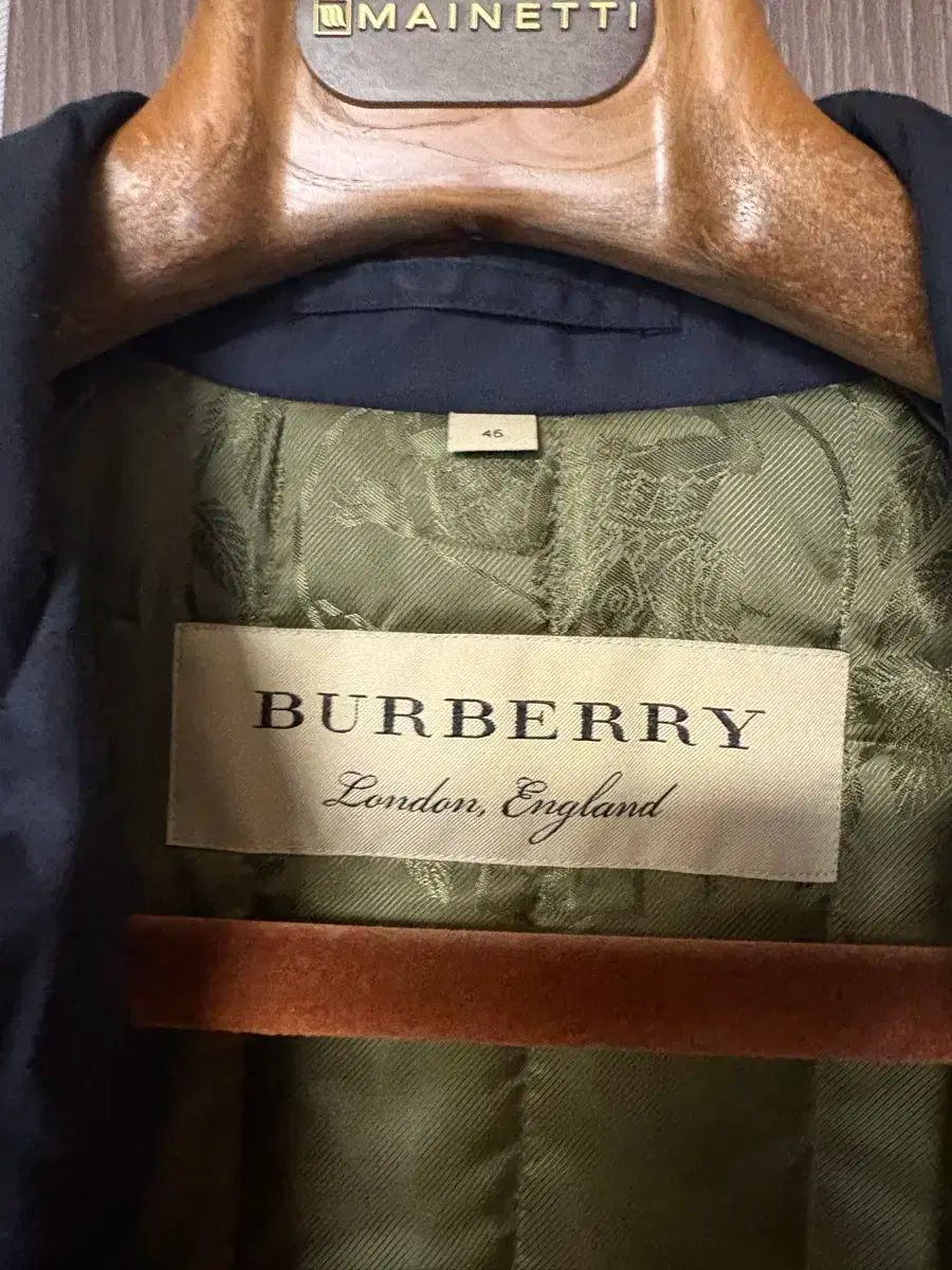バーバリー ラグラン ネイビー コート サイズ46
