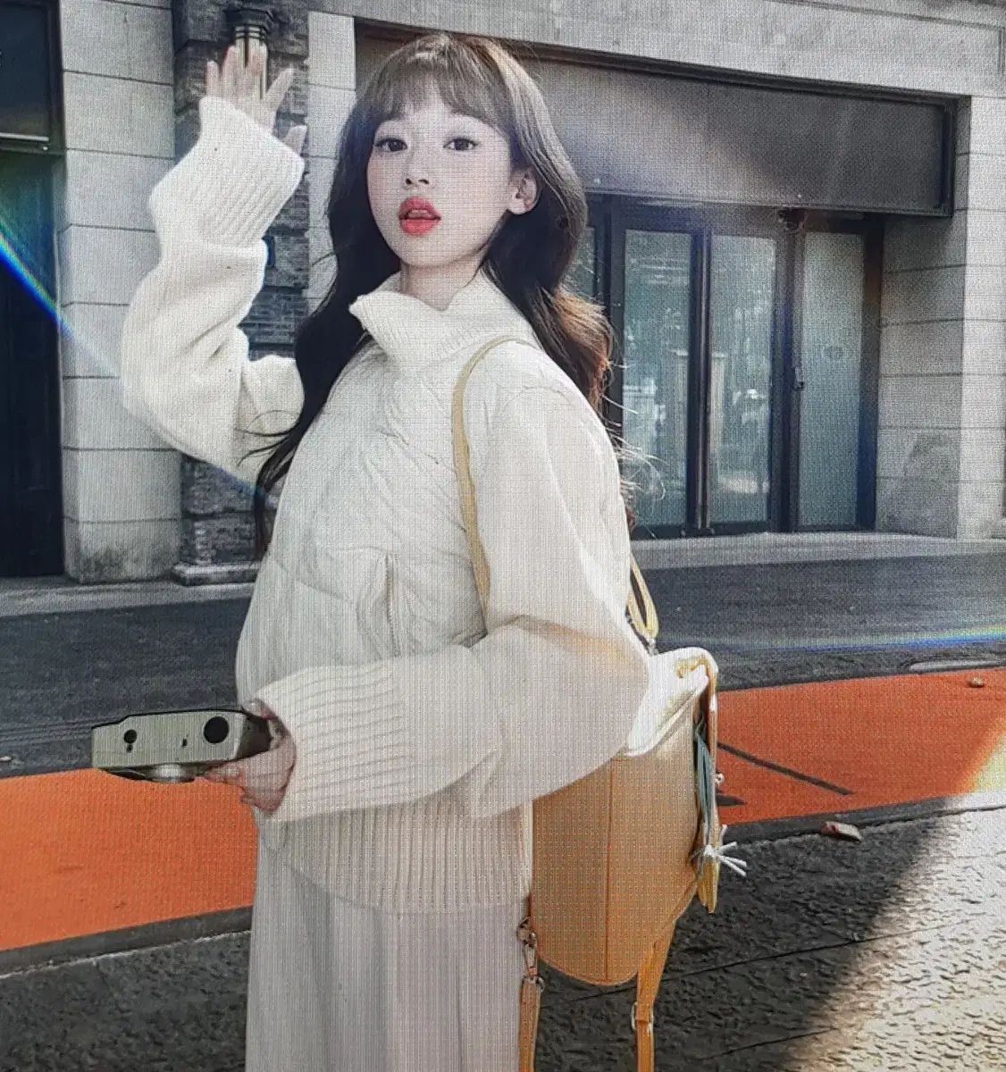 海外配送 タートルネック ニット ダウン アウター 複数