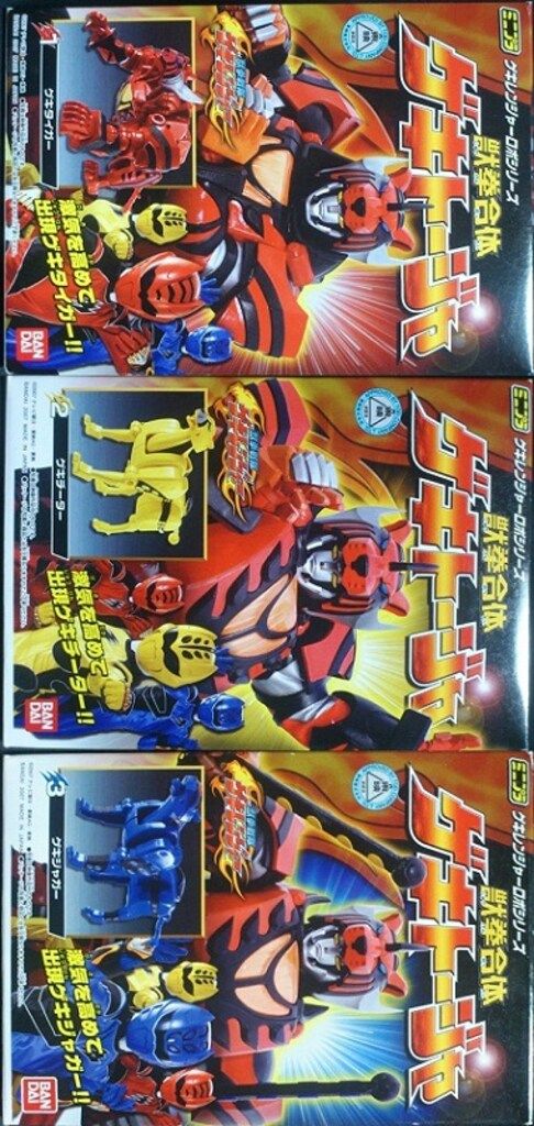 バンダイ ミニプラ 獣拳合体ゲキトージャ 獣拳戦隊ゲキレンジャー 全3種セット ゲキトージャ