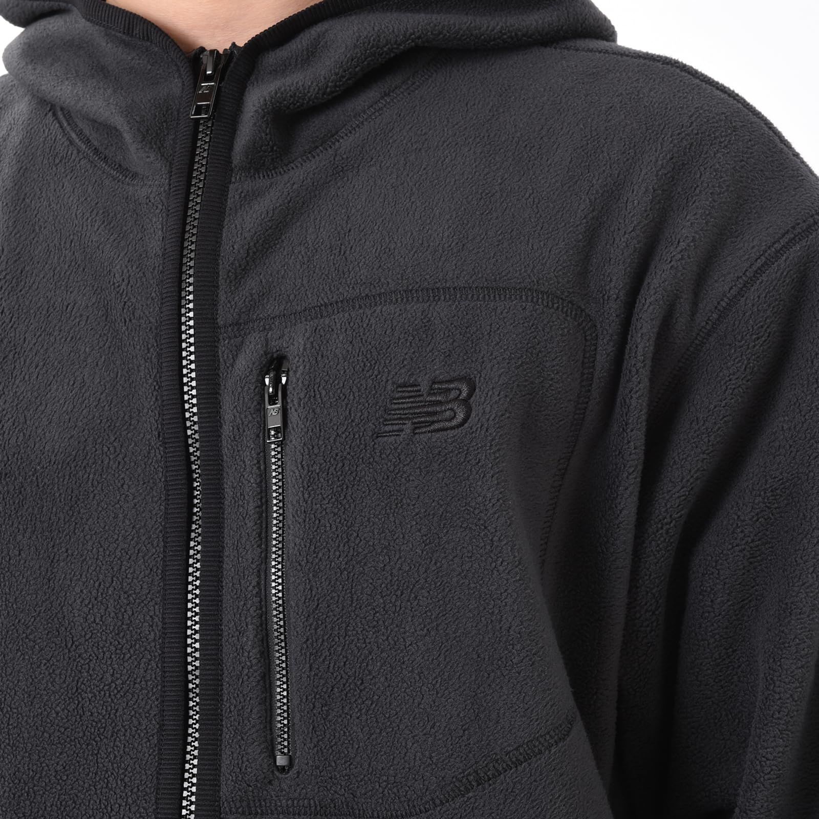 ニュー ンス メンズ ファッションフリースジャケット MJ 43515 BK ブラック M