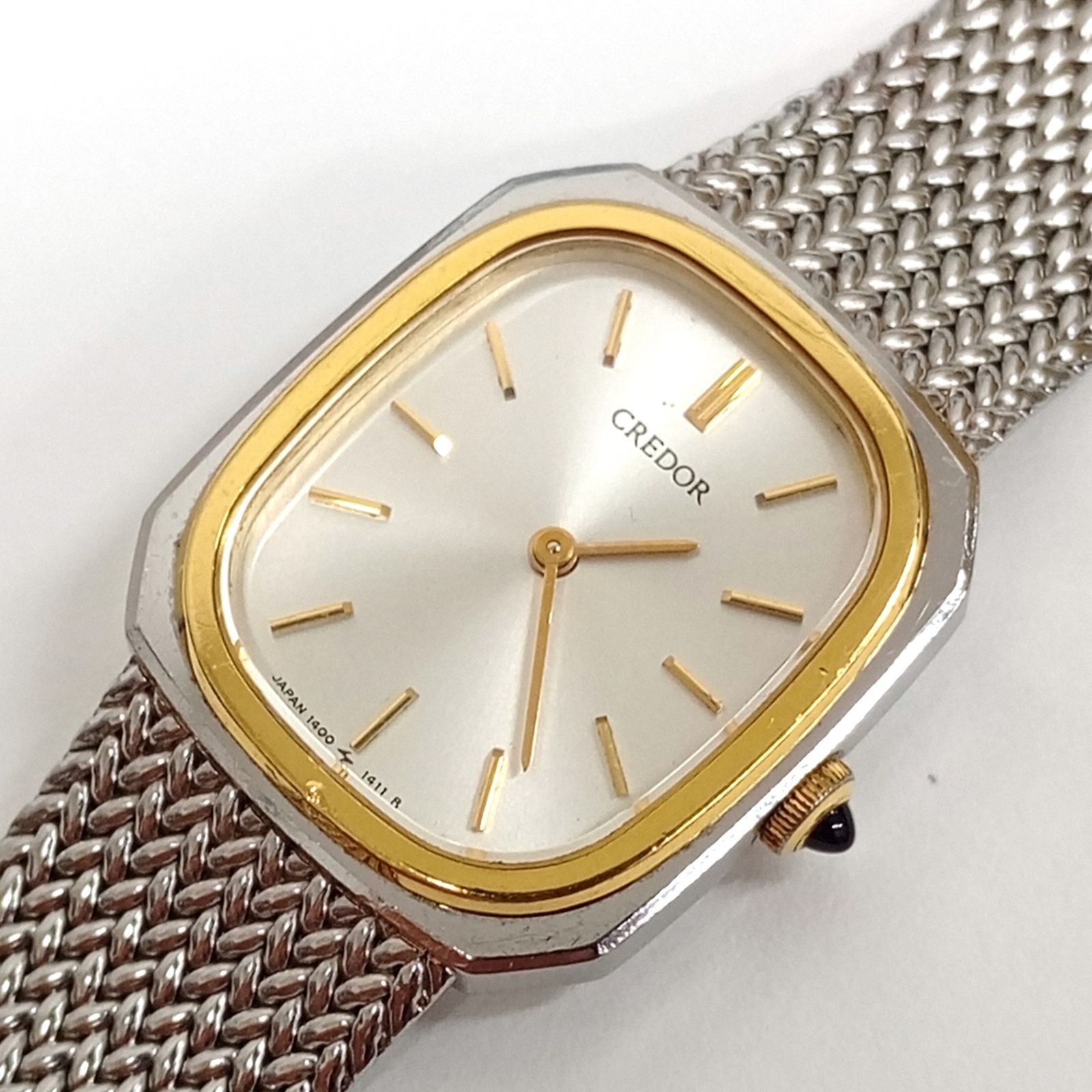 SEIKO CREDOR クレドール SS 18 KT 1400-5881 レディースクォーツ 腕時計 セイコー QUARTZ 時計 稼働品 JA-25217