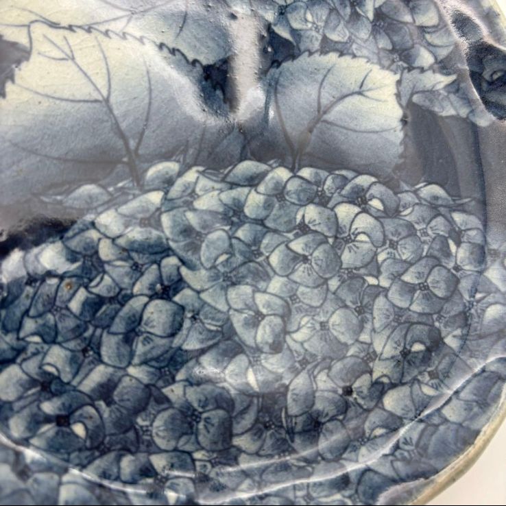 辻修窯】『夢の木』『あじさい』 皿 各1枚セット / 陶芸作家 辻修作