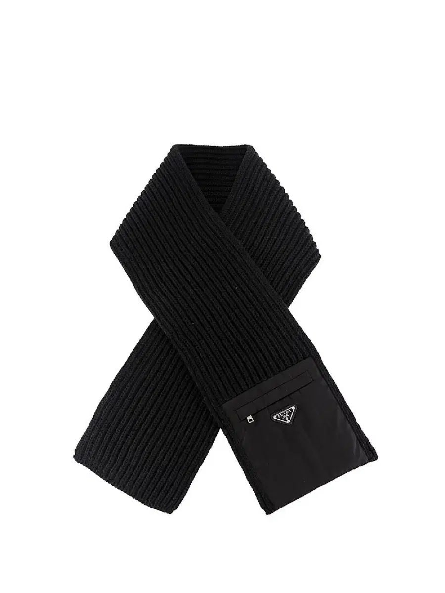 PRADA プラダ ナイロン 三角ロゴ マフラー スカーフ ユニセックス