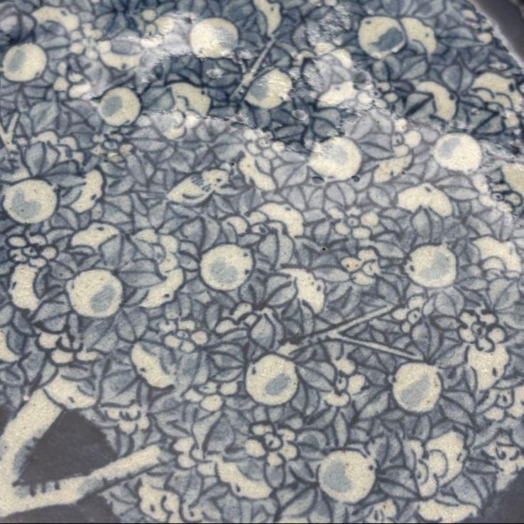 辻修窯】『夢の木』『あじさい』 皿 各1枚セット / 陶芸作家 辻修作