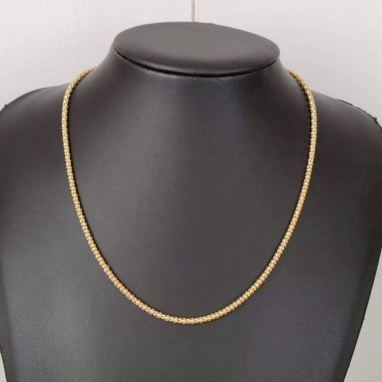 18金 K 18 男女兼用 カットポンパチェーン ネックレス 6 76ｇ 44 5㎝ D 576