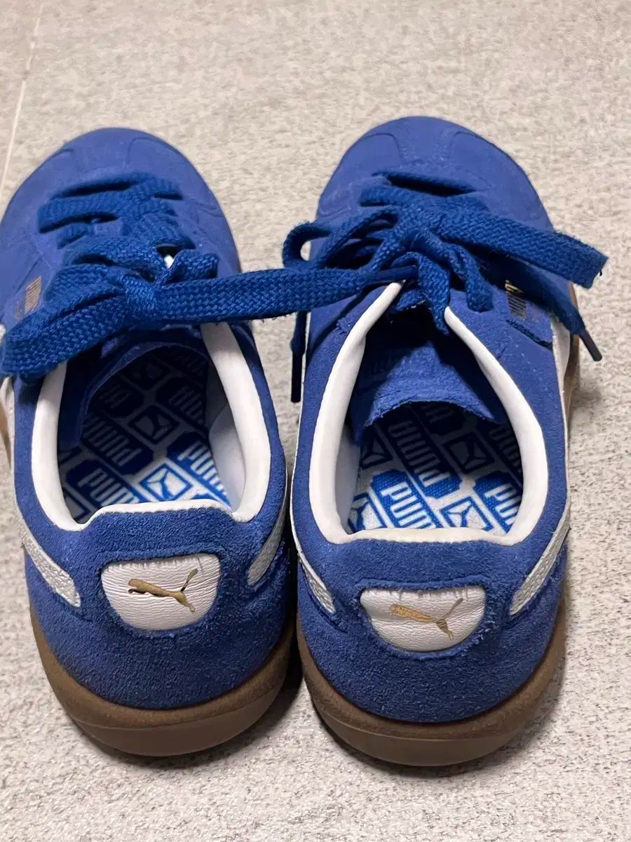  プーマ パレルモ スウェード ブルー スニーカー 240 フラットシューズ バレエシューズ パンプス