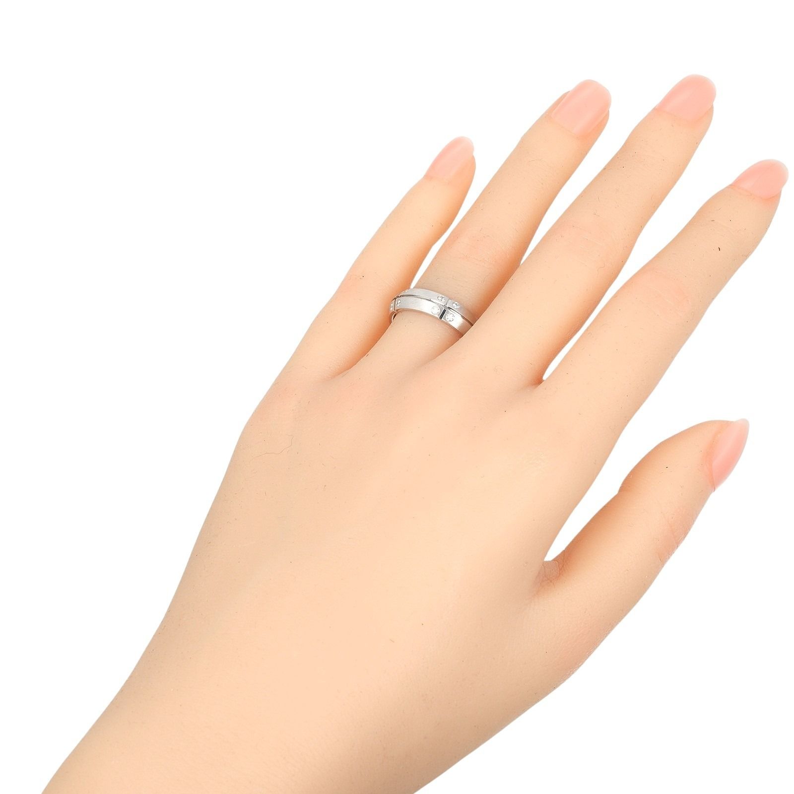 TIFFANY-Co. ティファニー ストリーメリカ K 18ホワイトゴールド×ダイヤモンド 11.5号 レディース 5.7 g リング 指輪