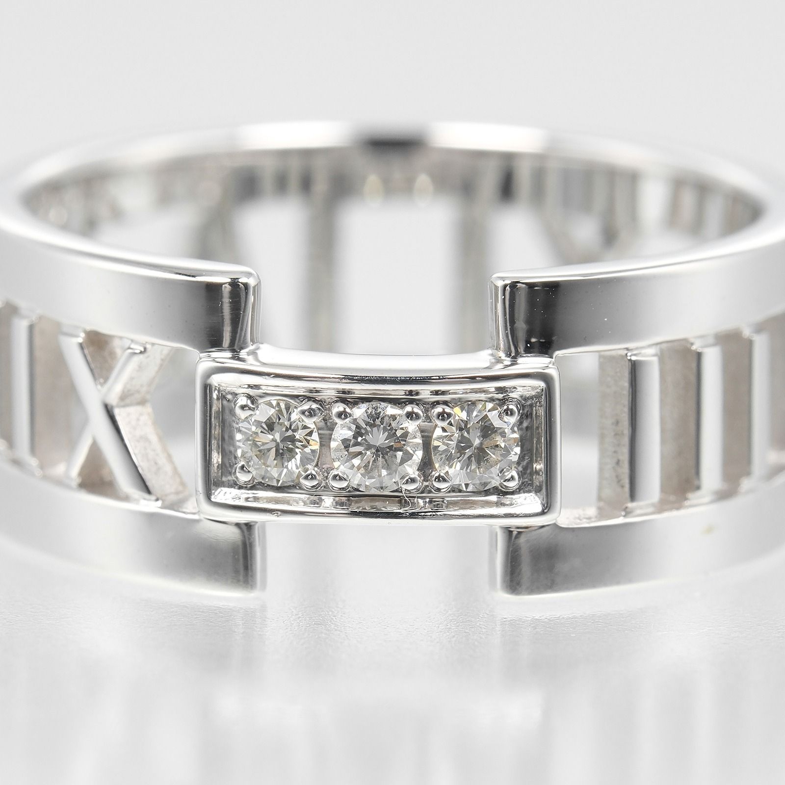 TIFFANY&Co.】ティファニー オープン アトラス K18ホワイトゴールド×3P