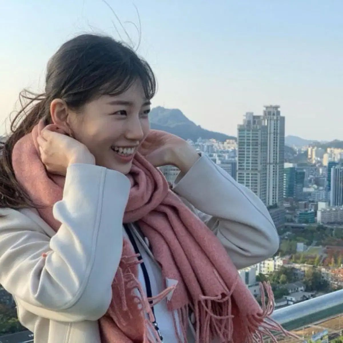 Acne Studios アクネストゥディオズ マフラー ナロー ローズ メランジ