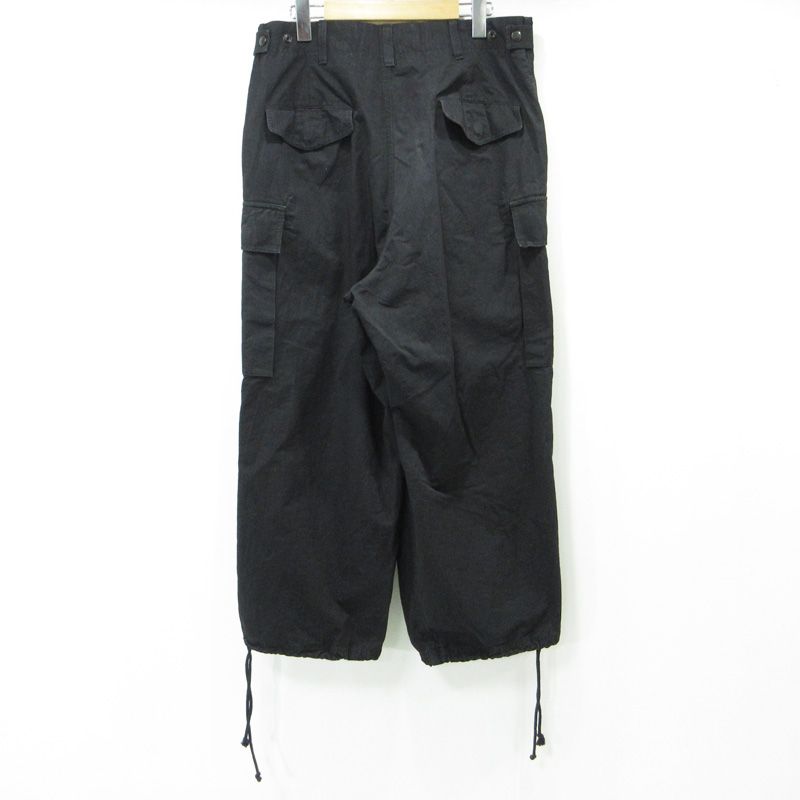 Yohji Yamamoto POUR HOMME ヨウジヤマモトプールオム コットンリネンカーゴパンツ HV P 09 003 ブラック サイズ 3 108