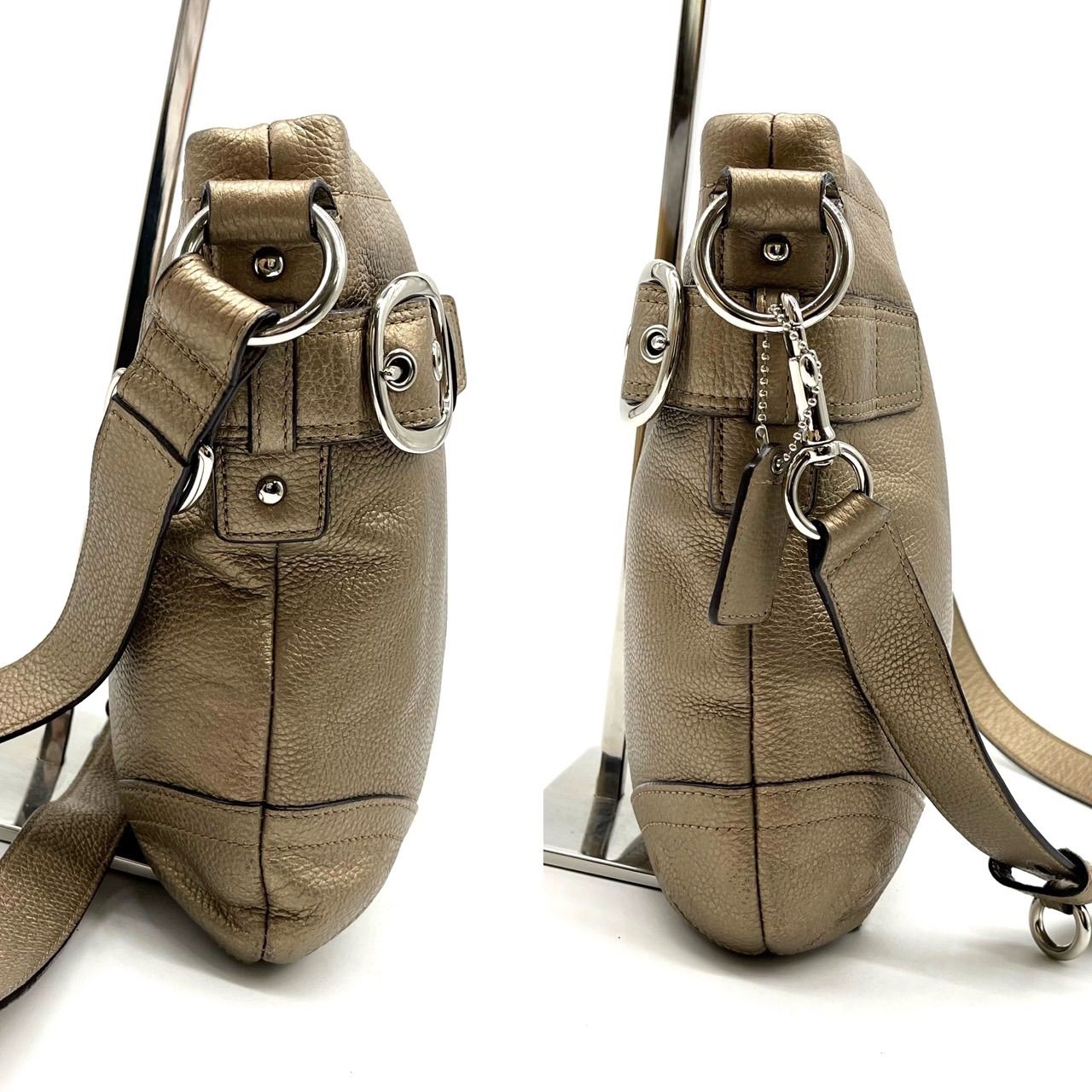 良品】 Coach Vintage y2k Signature Medium Soho Flap Shoulder bag 