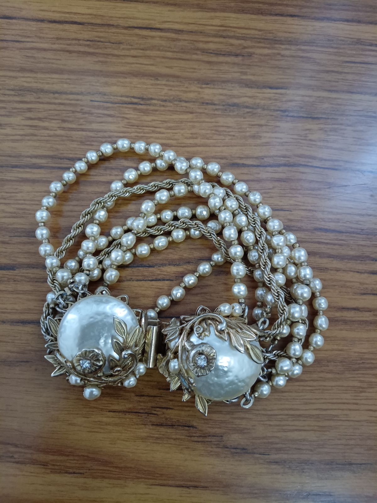 MIRIAM HASKELL アンティーク 8連ブレスレット ミリアムハスケル