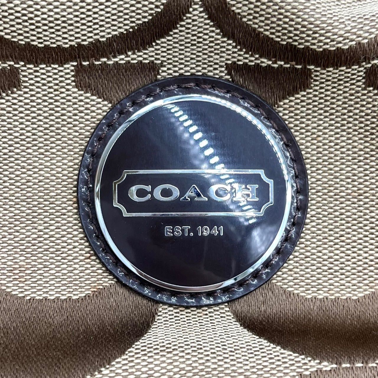 Vintage COACH コーチ SOHO ソーホー シグネチャー キャンバス 肩掛け 