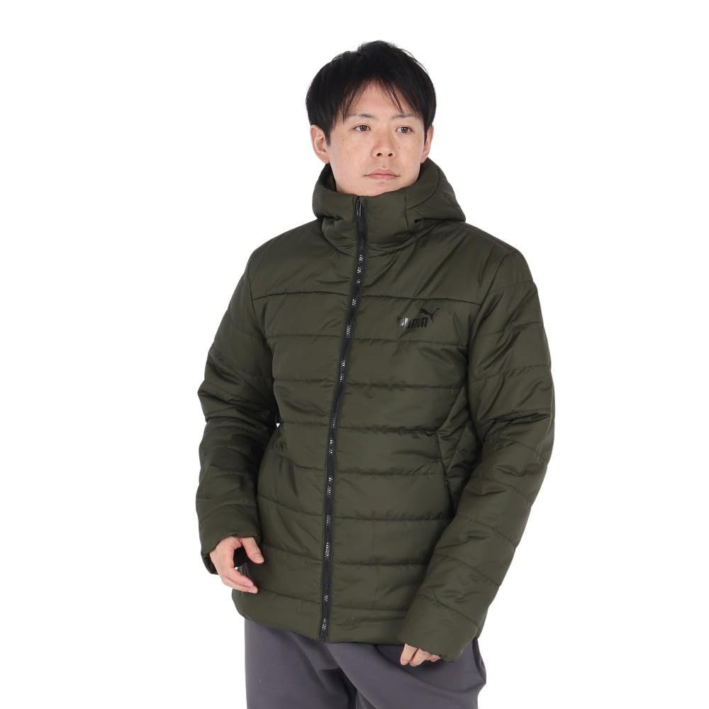 プーマ PUMA ESS フーデッド パデットジャケット 672418 70 DGRN ダークグリーン L Men s