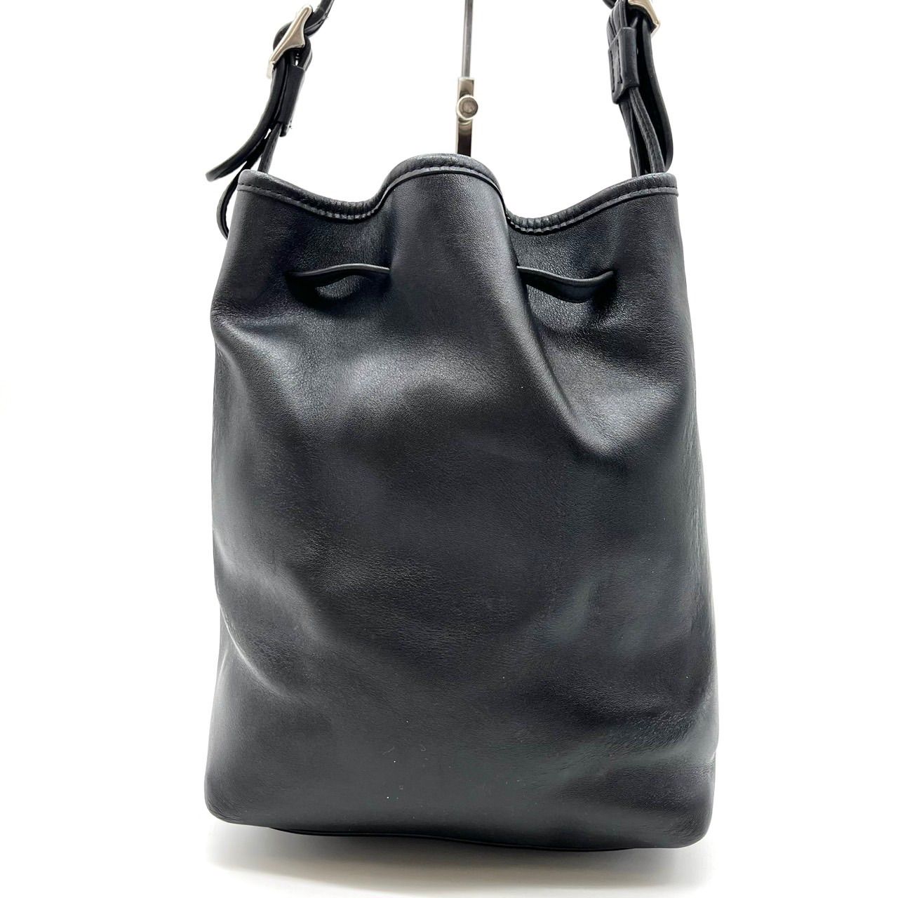 良品】 Coach Vintage y2k Medium messenger Flap bag black Tan men