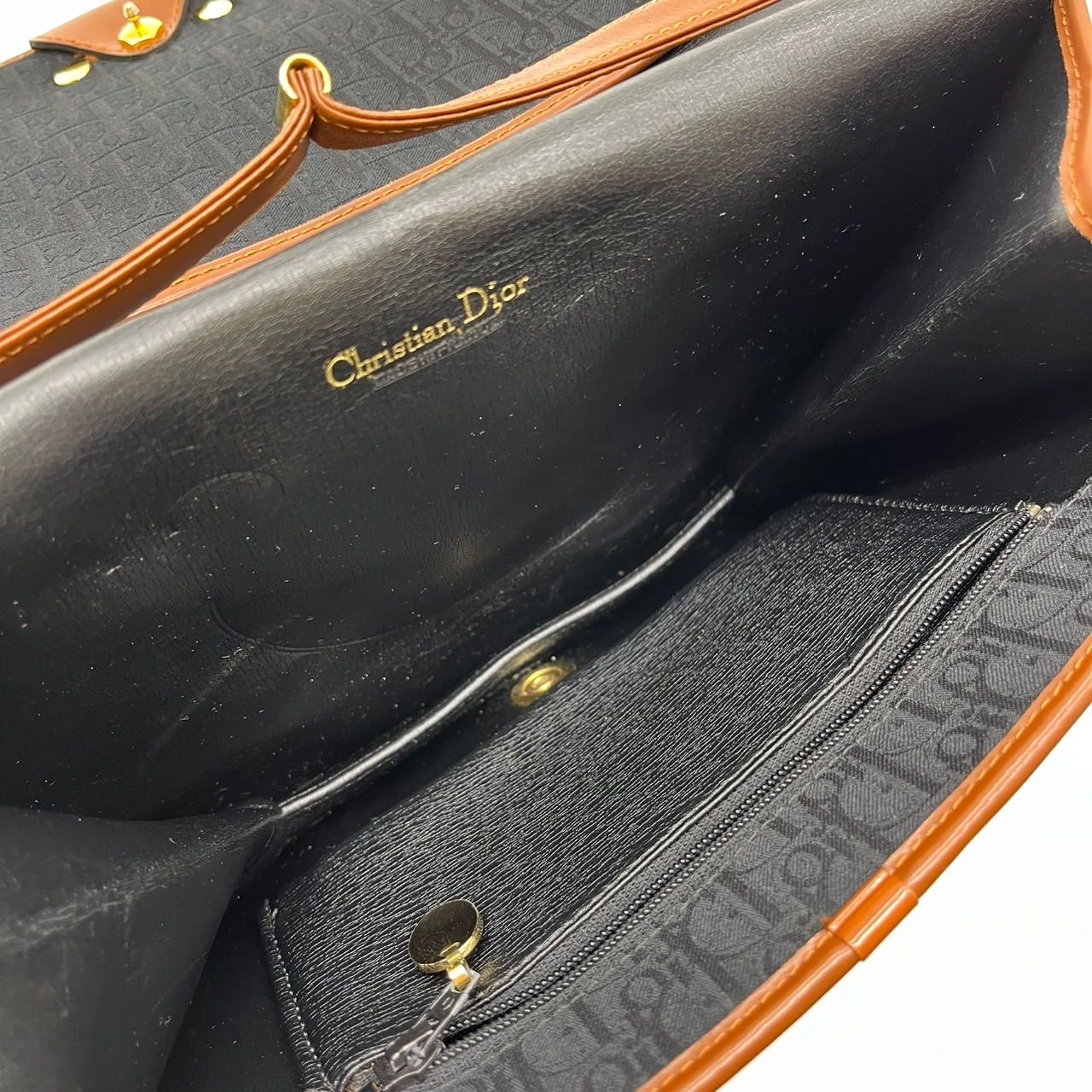 良品】 ChristianDior クリスチャンディオール CDロゴ金具 ショルダー