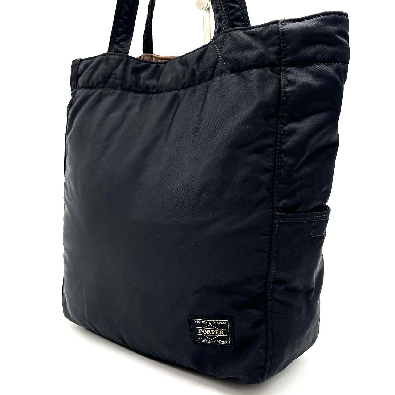 PORPER ポーター ナイロン ハンドバッグ トートバッグ ブラック 黒 レディース メンズ ユニセックス 男女兼用 キャンバス