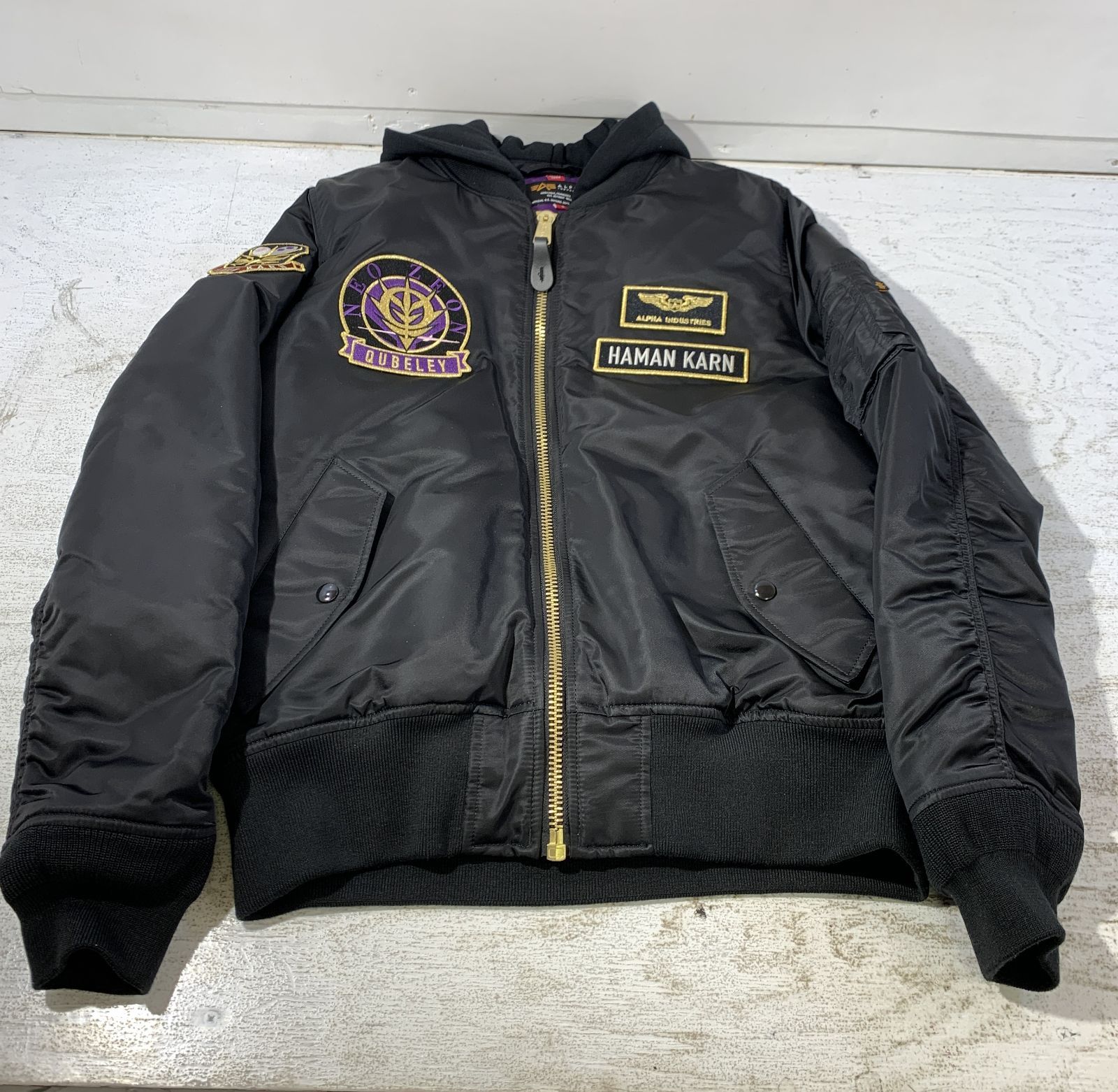 紫波75-2-1114st 】ALPHA INDUSTRIES STRICT-G ALPHA MA-1 NATUS『機動