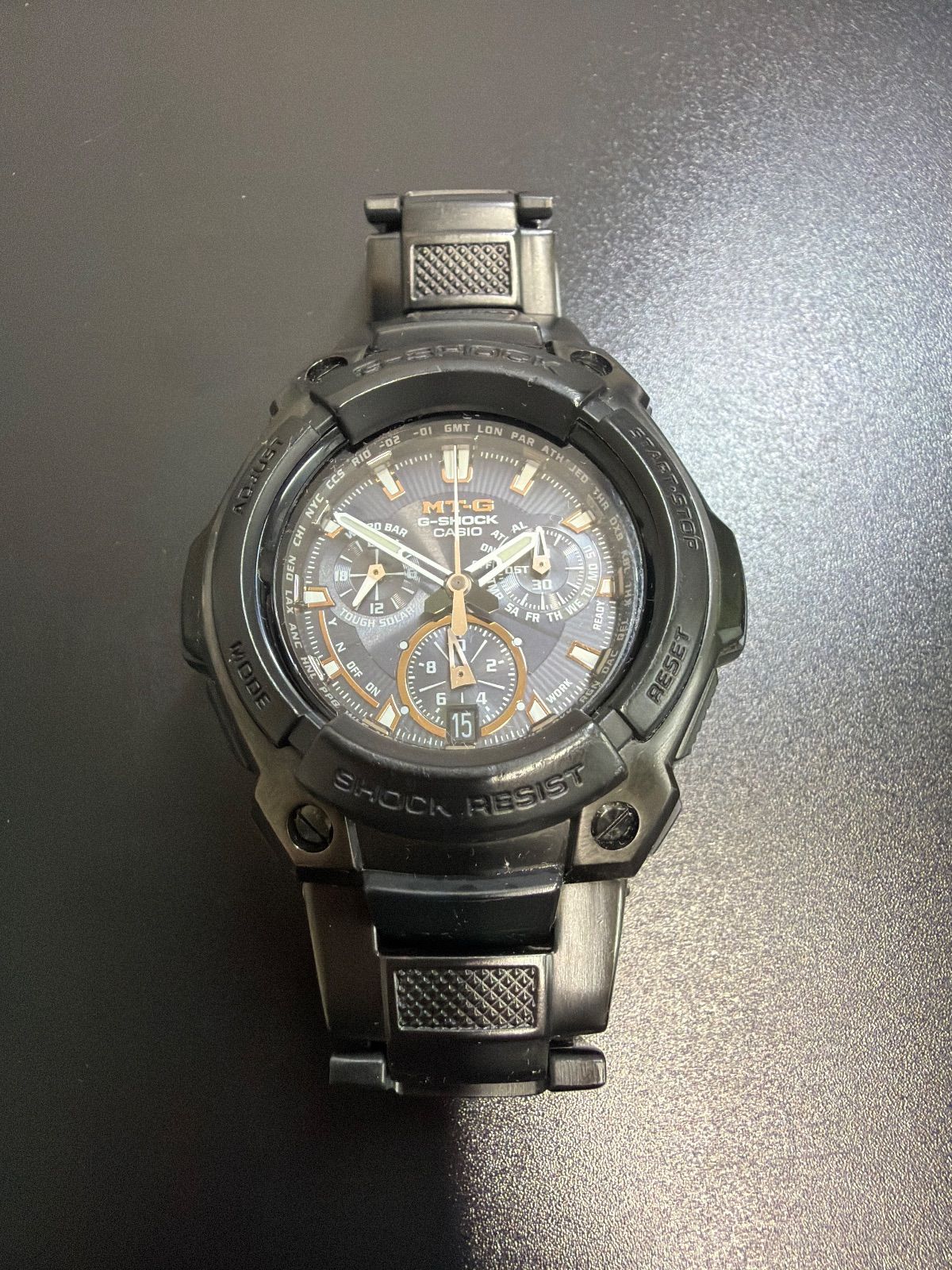 CASIO G-SHOCK MTG-1000RB ソーラー カシオ 腕時計 ブラックゴールド