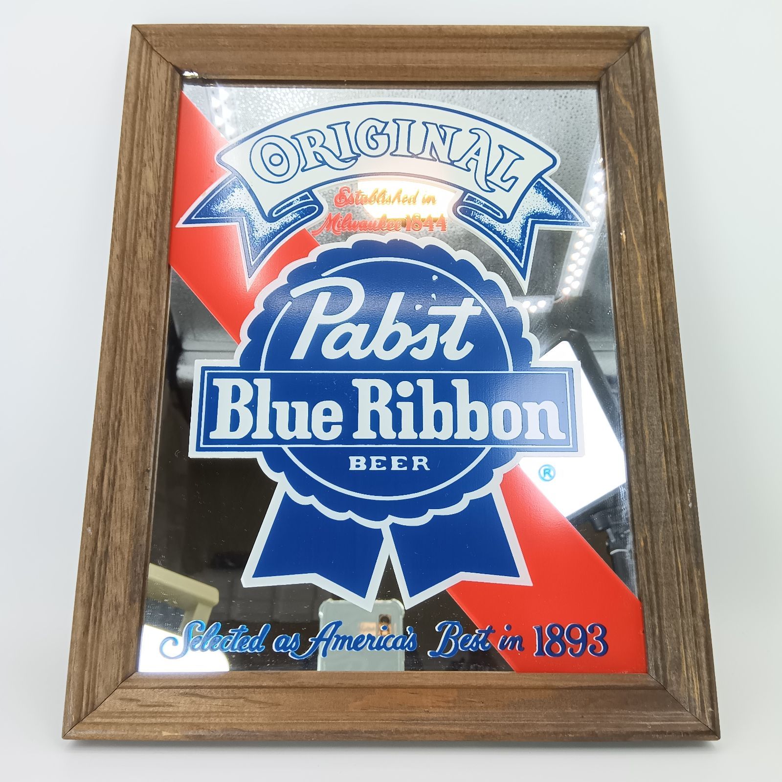 ヴィンテージ パブストブルーリボン パブミラー - メルカリ