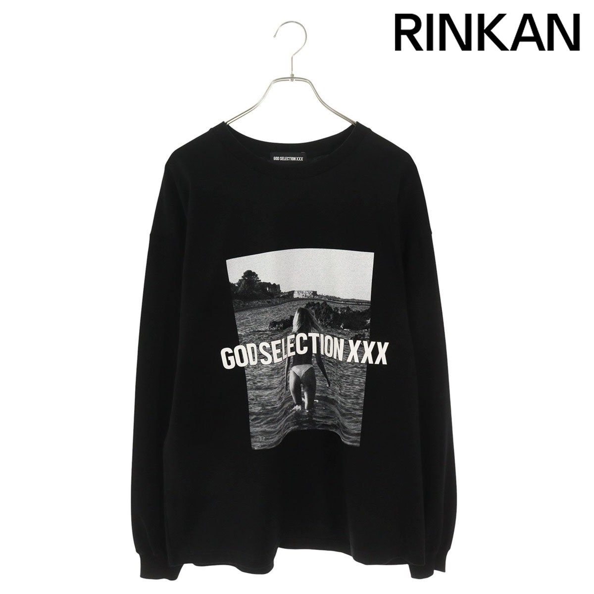 ゴッドセレクショントリプルエックス フォトプリント長袖カットソー
