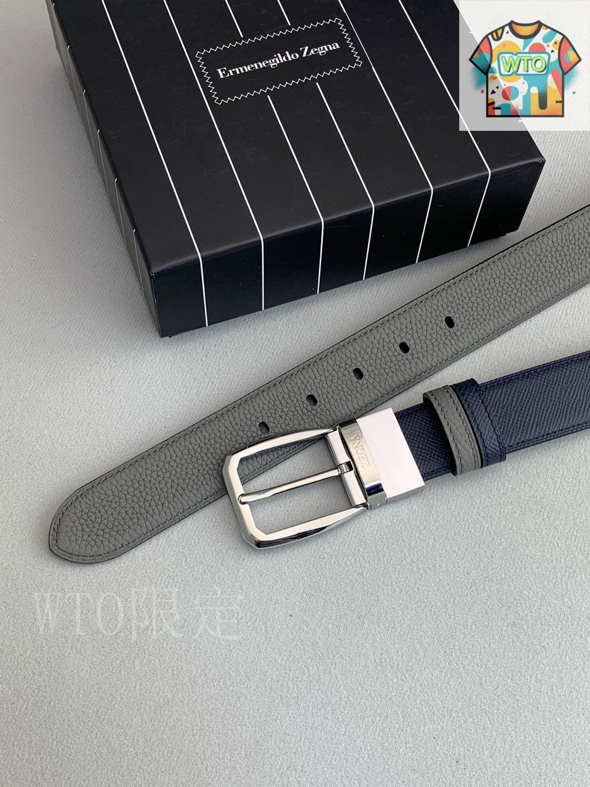 今日 Zegna 当代男士 レザーベルト