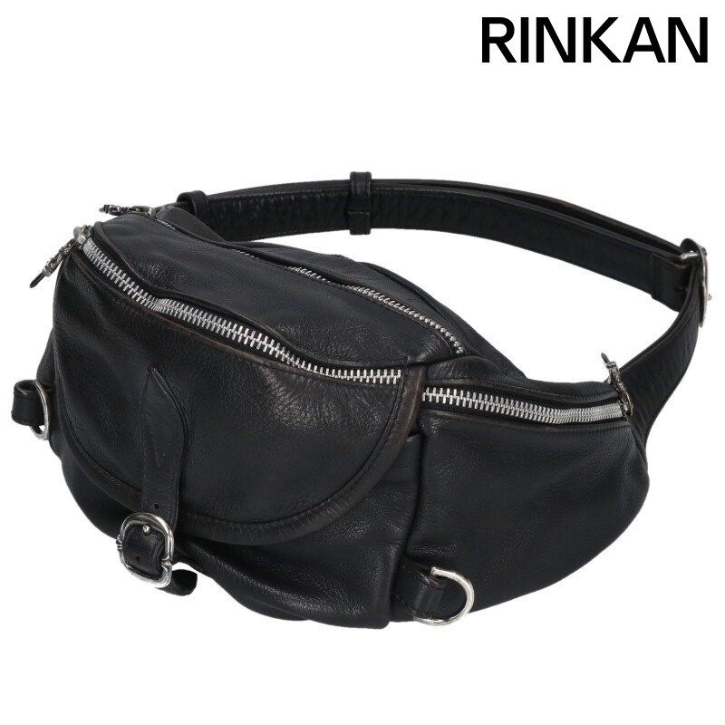 クロムハーツ 1 SNAT PACK スナットパック ダガージップガンスリンガーベルトレザーウエストバッグ メンズ