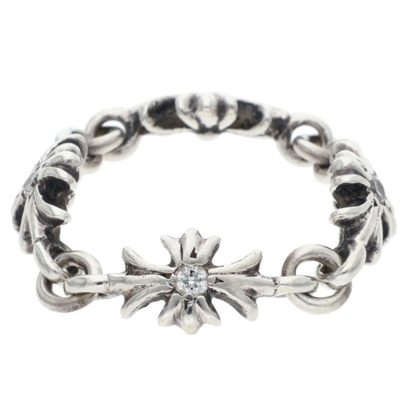  クロムハーツ RING TNY E CH PLS DIA タイニーECHプラス ダイヤ シルバーリング メンズ 13 5号 リング 指輪 アクセサリー